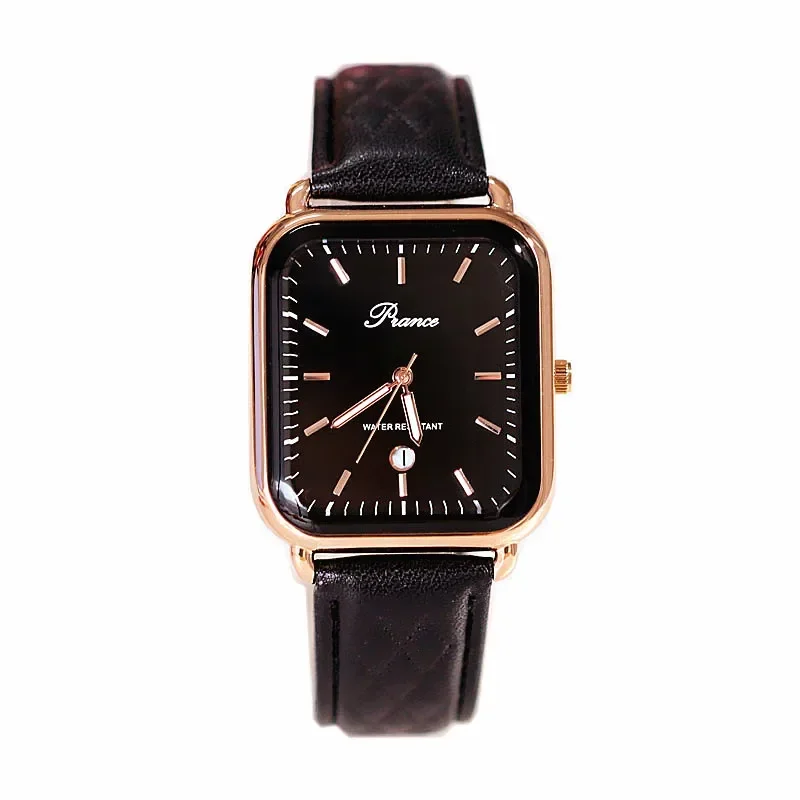 

Fashion Watch New Women's Watch with Calendar Rectangle Pointer Nightlight Watch Girl Simple Waterproof Clock Wristwatch reloj