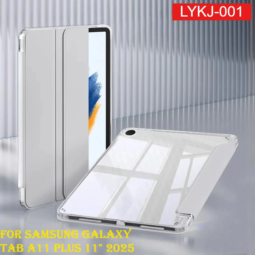 

For Samsung Galaxy Tab S11 2025 S10 S6 Lite S7 S8 S9 FE Plus 12.4 13.1 A8 A9 A11 Plus 8.7 11" Pencil Holder Leather Tablet Case