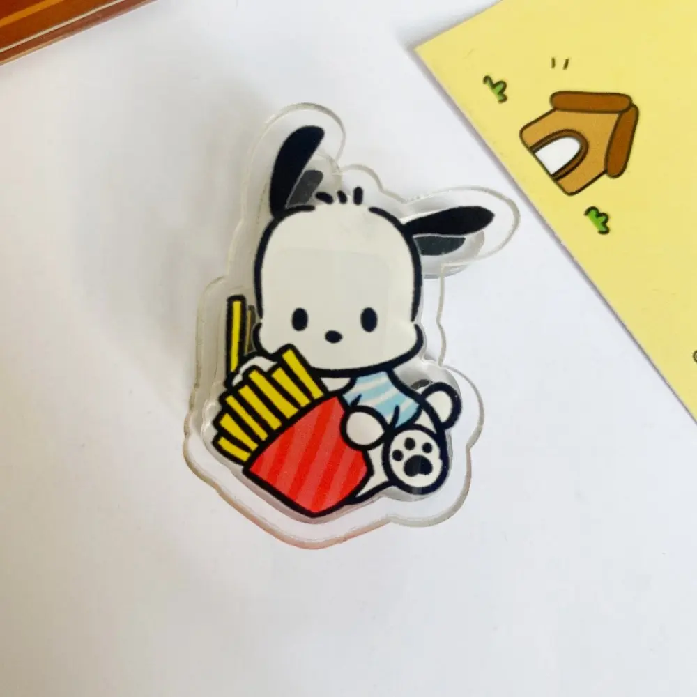 Food Pachacco note clips high-value double-sided PP clips for students' test paper folders cartoon cute Sanrio