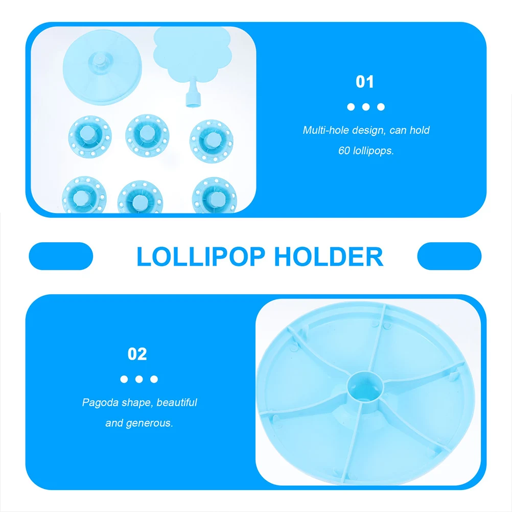 

2Pcs Multi-Layer Lollipop Stands Reliable Tabletop Display Racks Fine Workmanship Candy Organizer Lollipop Stand