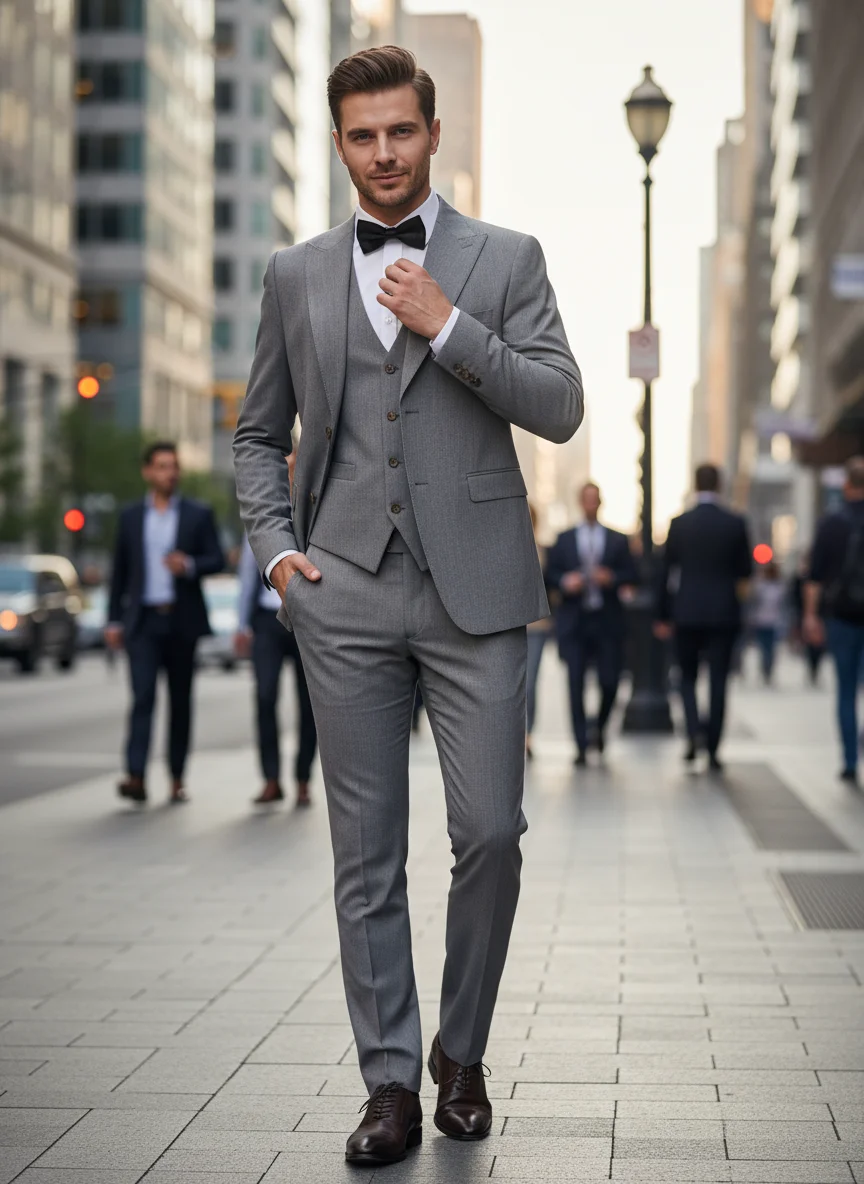 

ST Cassy новый костюм с двумя пуговицами, серый современный дизайн, мужская офисная одежда, пиджак coustime homme luxe, майстерство с краями из бисера