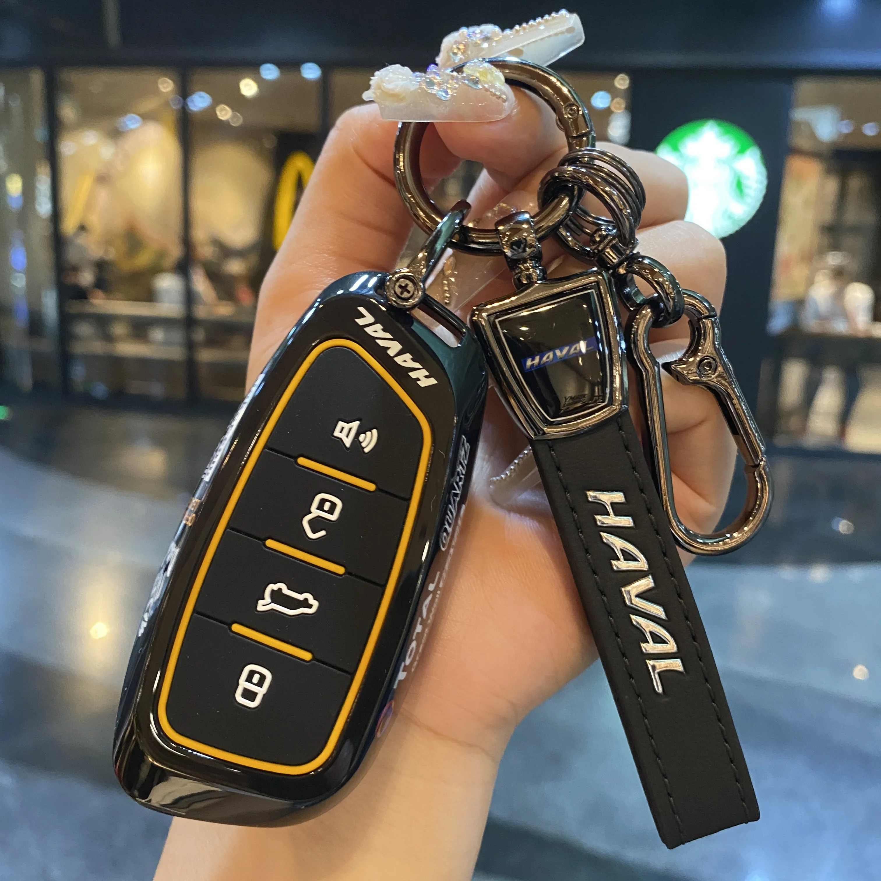 Car Key Case Cover Shell Fob for Great Wall Haval H6 2024 H9 2025 H2 M6 Cool Dog Plus Owl Dragon MAX F7 F7X F7H H8 H3Accessories