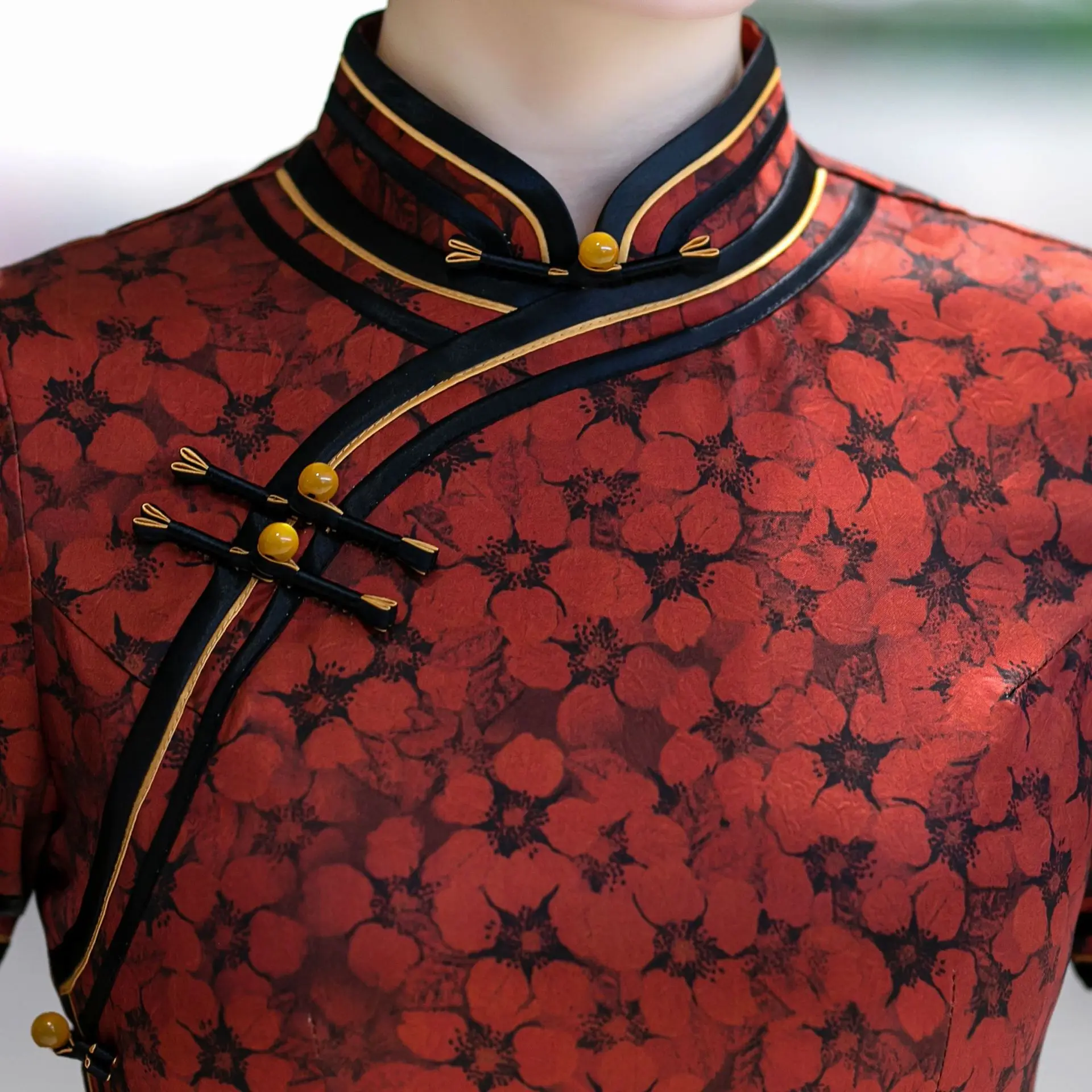 

Yourqipao 2021, летнее длинное красное платье Cheongsam в традиционном китайском стиле, модное Ципао для женщин, вечерние
