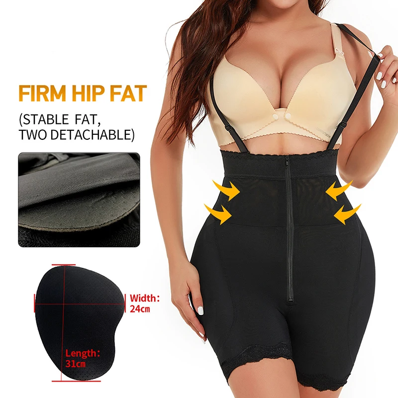 Big Ass Hip Enhancer Bodysuits Shaperwear Padded Underwear Full Body Shaper Hip Pad Booty Shorts Corset Fajas Colombianas Girdle