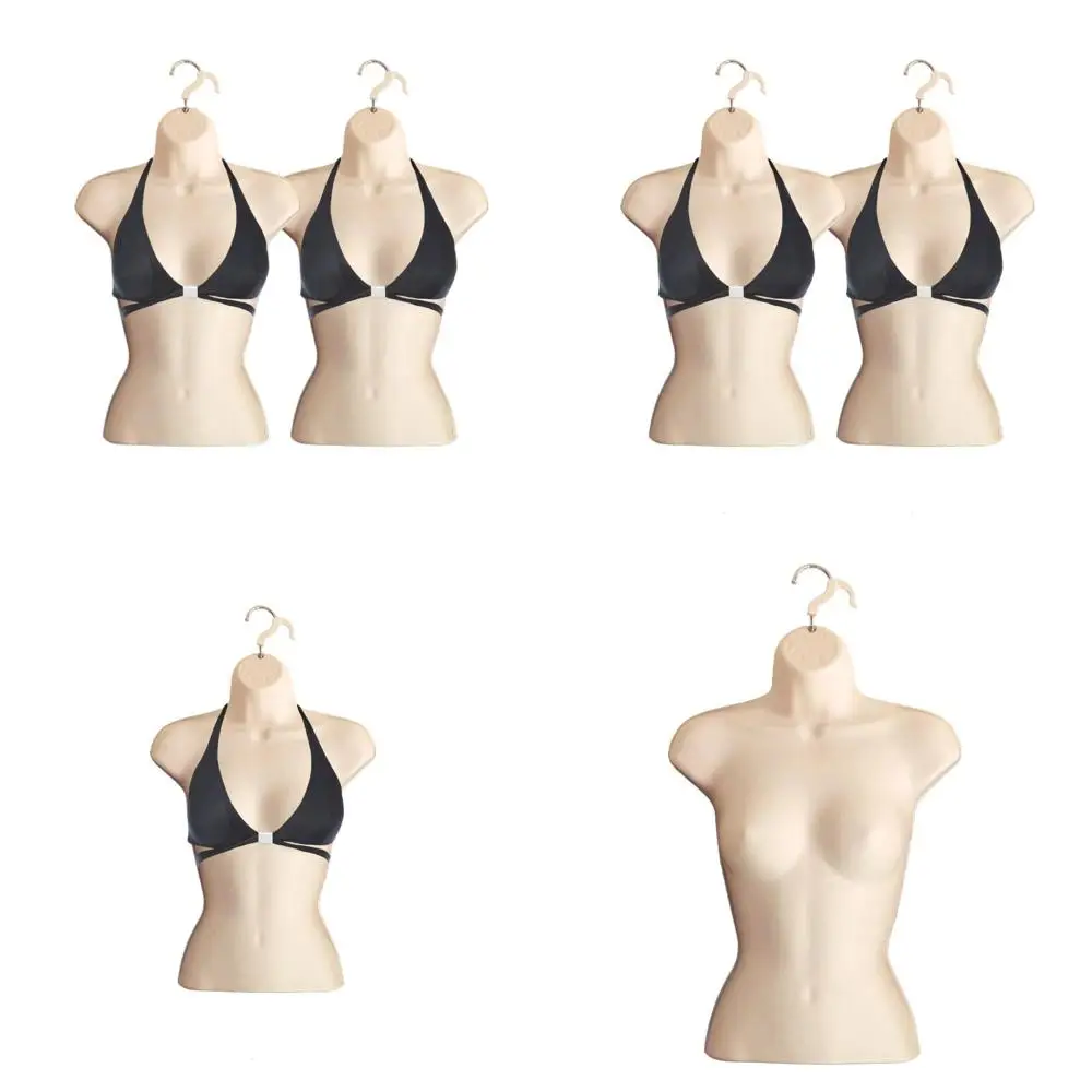 

Stackable Hollow Back Mannequin for S-M Clothing, Display Rack with Hanging Hooks, Ideal for T-Shirts, Countertop, Crates, and P