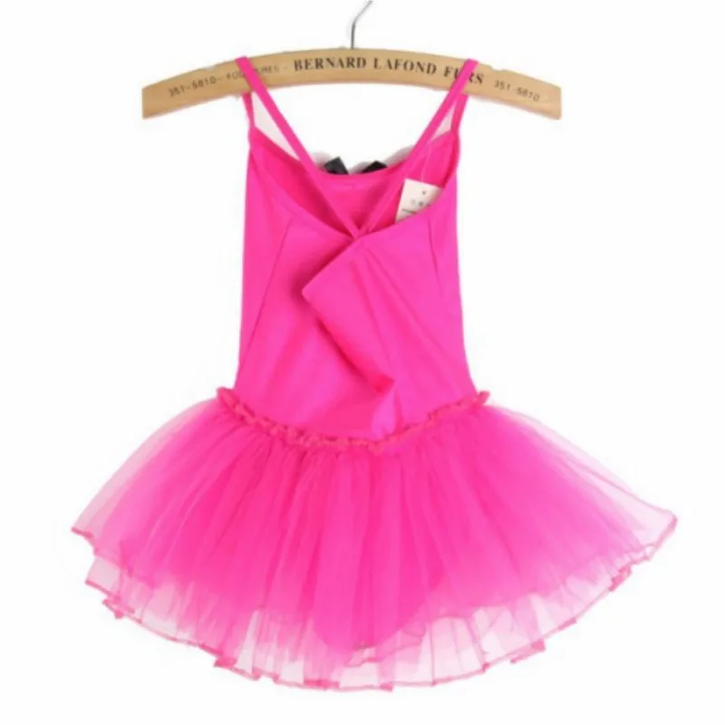 3-8 Ys Ballet Dress Kids Cotton Dance Ballet Tutu Dress body Girl ginnastica Dancewear Ballerina Party Costumes