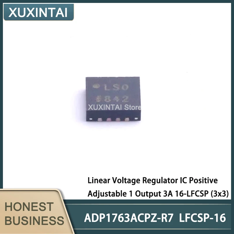 5Pcs/Lot New Original   ADP1763ACPZ-R7 ADP1763ACPZ  Linear Voltage Regulator IC Positive Adjustable 1 Output 3A 16-LFCSP (3x3)