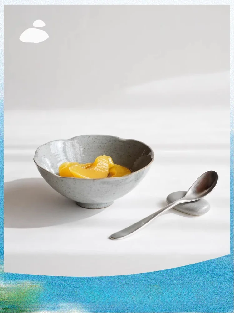 Xiyuan Nuevo Tazón Chino de Cerámica para Arroz, Frutas, Salsas y Dip, Uso Diario, Apto para Microondas