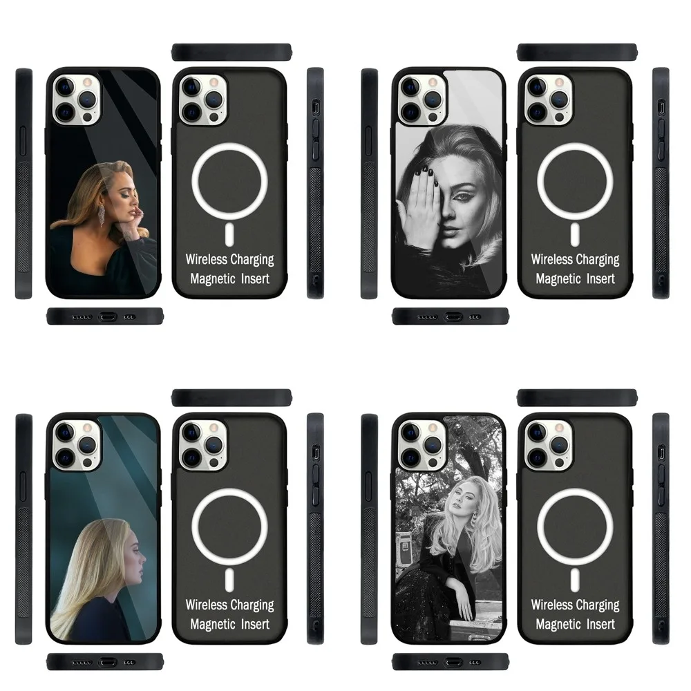 

Singer Adele A- Adkins Phone Case Strong Magnetic For IPhone 16,15,14,13,Pro,Max,Plus,11,12,Mini For Magsafe Wireless Charging