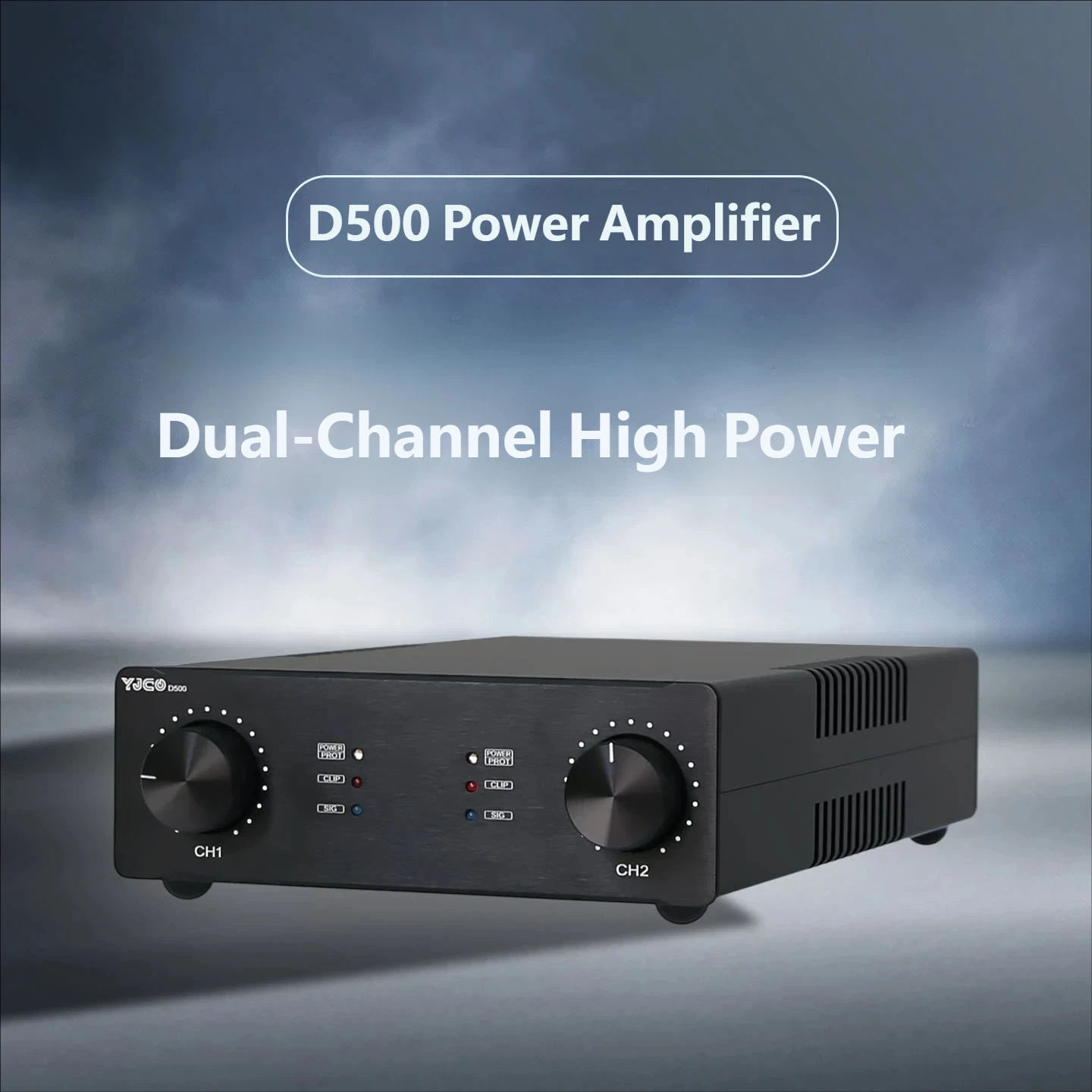 YJCO IRS2092 Dual Channel Power Amplifier Audiophile-grade High Power Professional 500W*2 Class D Amplifier Integrated Design