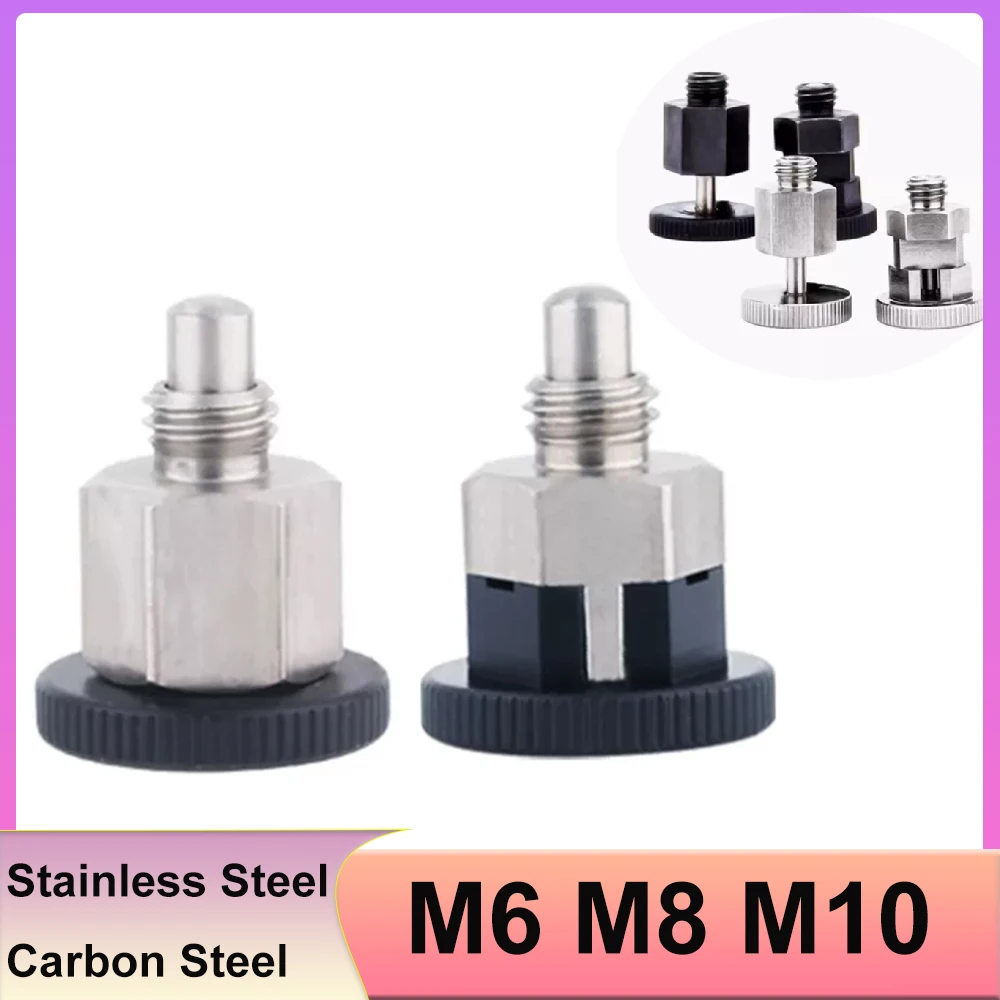 1pcs Mini Knob Plunger Spring Reset/Self-locking Pin M6 M8 M10 Spring Index Positioning Column Hardware Accessories