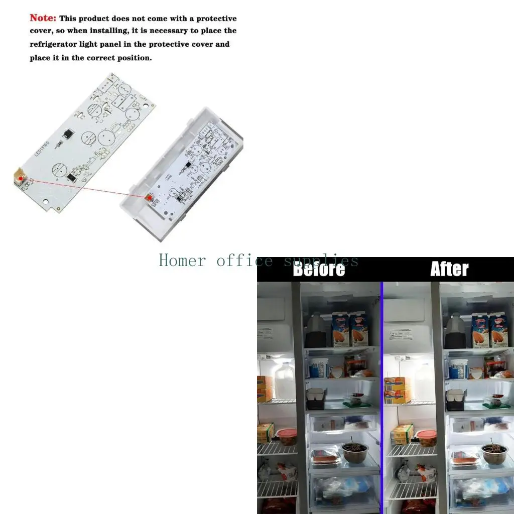 

K43B Upgraded LED Light Boards for Refrigerators Bright Efficient W10515058 W10465957 W10515057 W10522611