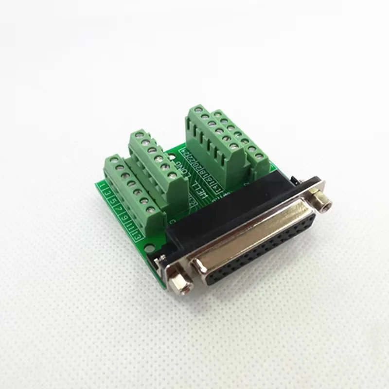 DB25 Female Breakout Board, D'SUB Header Breakout Board, Terminal Block DSUB Module