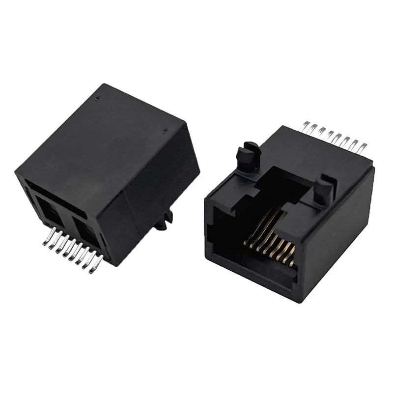 10PCS 5321 RJ45 network interface 8P8C horizontal surface mount (SMT) connector socket with plastic pins