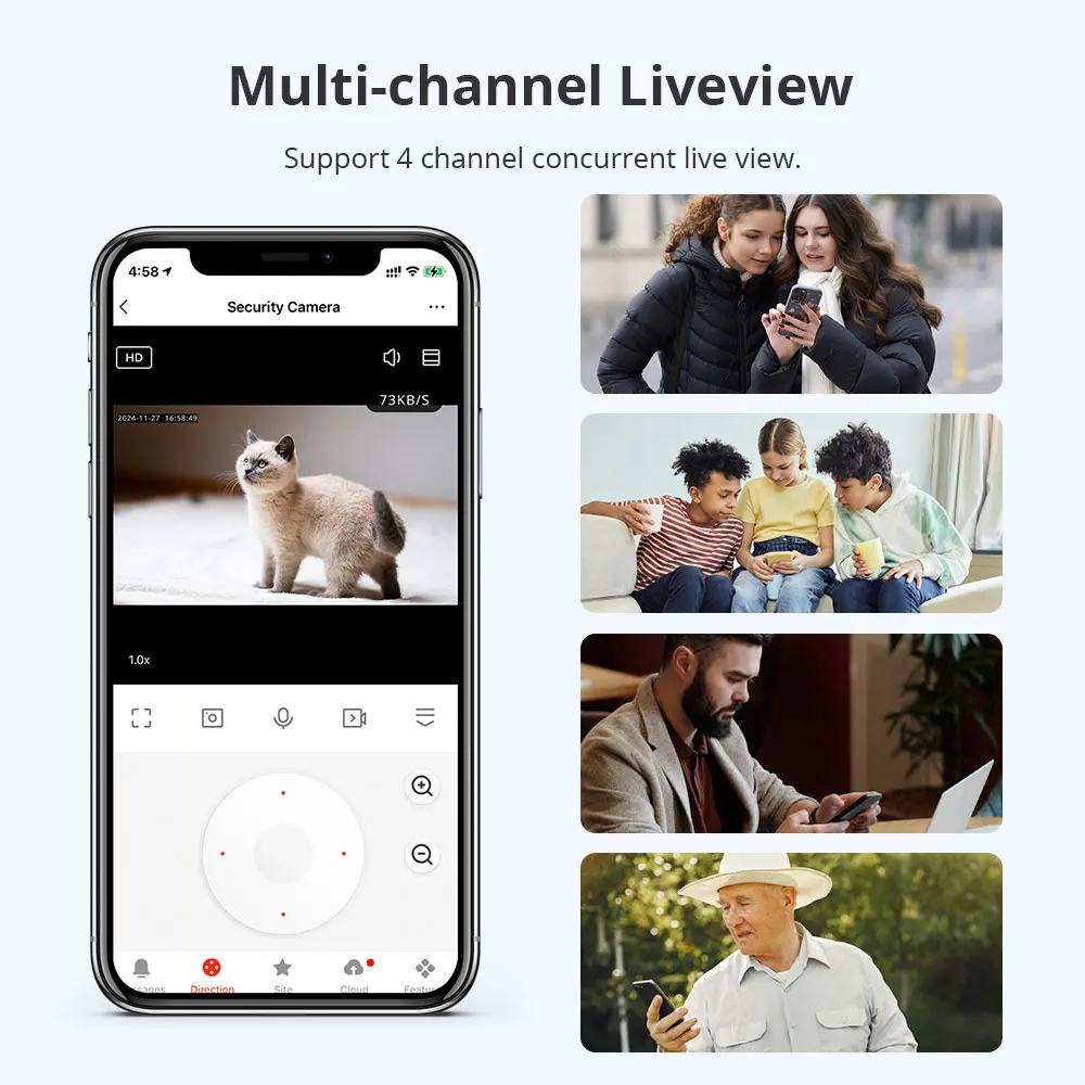 Wi-Fi камера с панорамированием/наклоном Tuya, умная камера с искусственным интеллектом, поддержка ночного видения, 4 МП HD изображения, двустороннее аудио, монитор для домашних животных, обнаружение детского плача