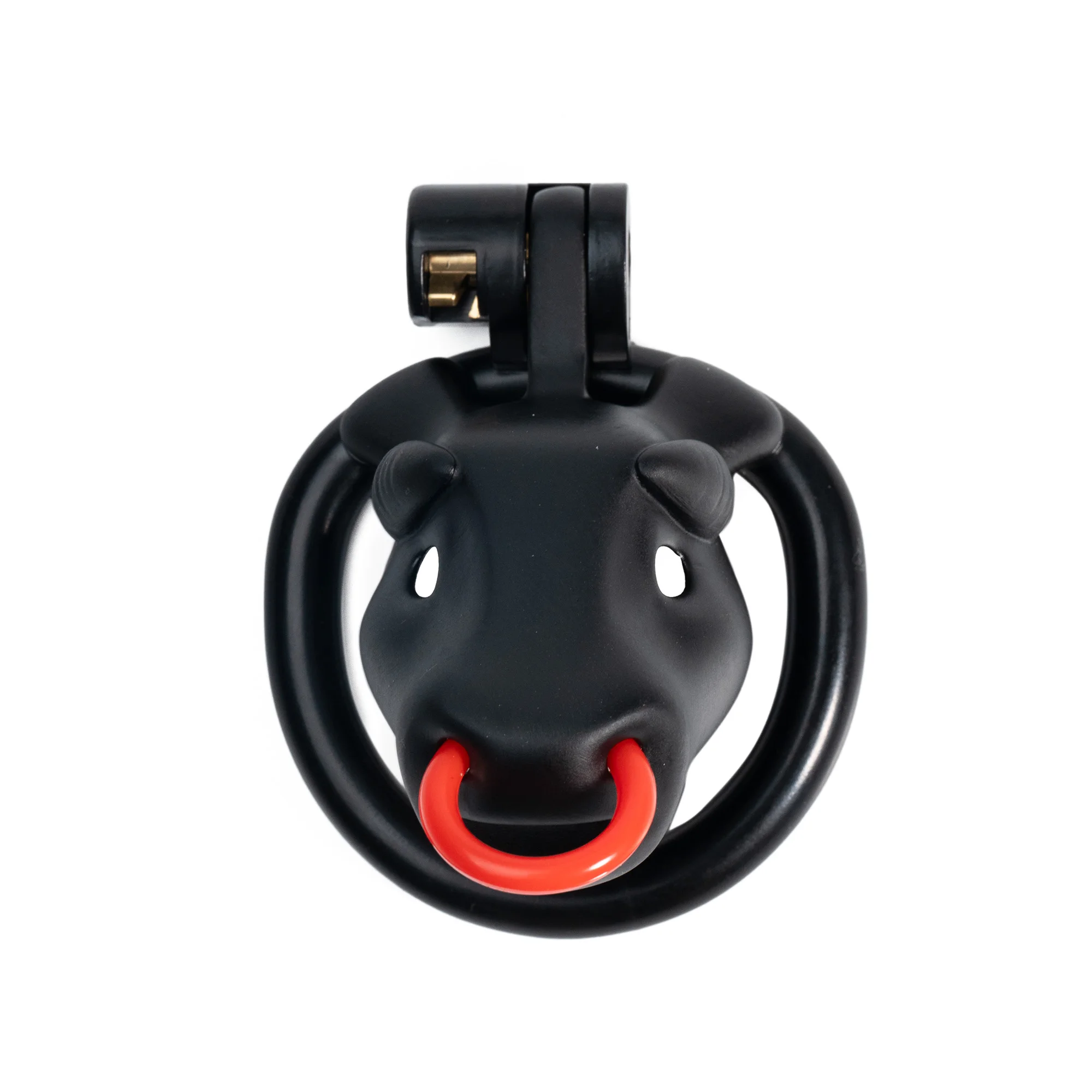 Cow Chastity Lock, Traction Chastity Lock, Male Lower Body Restraint, SM Dog Collar Chastity Device view 4
