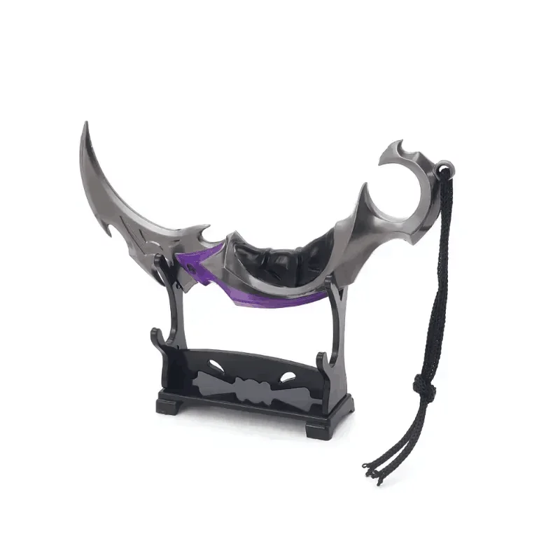15cm Valorant Weapon Karambit Knife Melee Reaver Game Peripheral Katana Samurai Sword Metal Uncut Blade Ornament Gifts Toys Boys