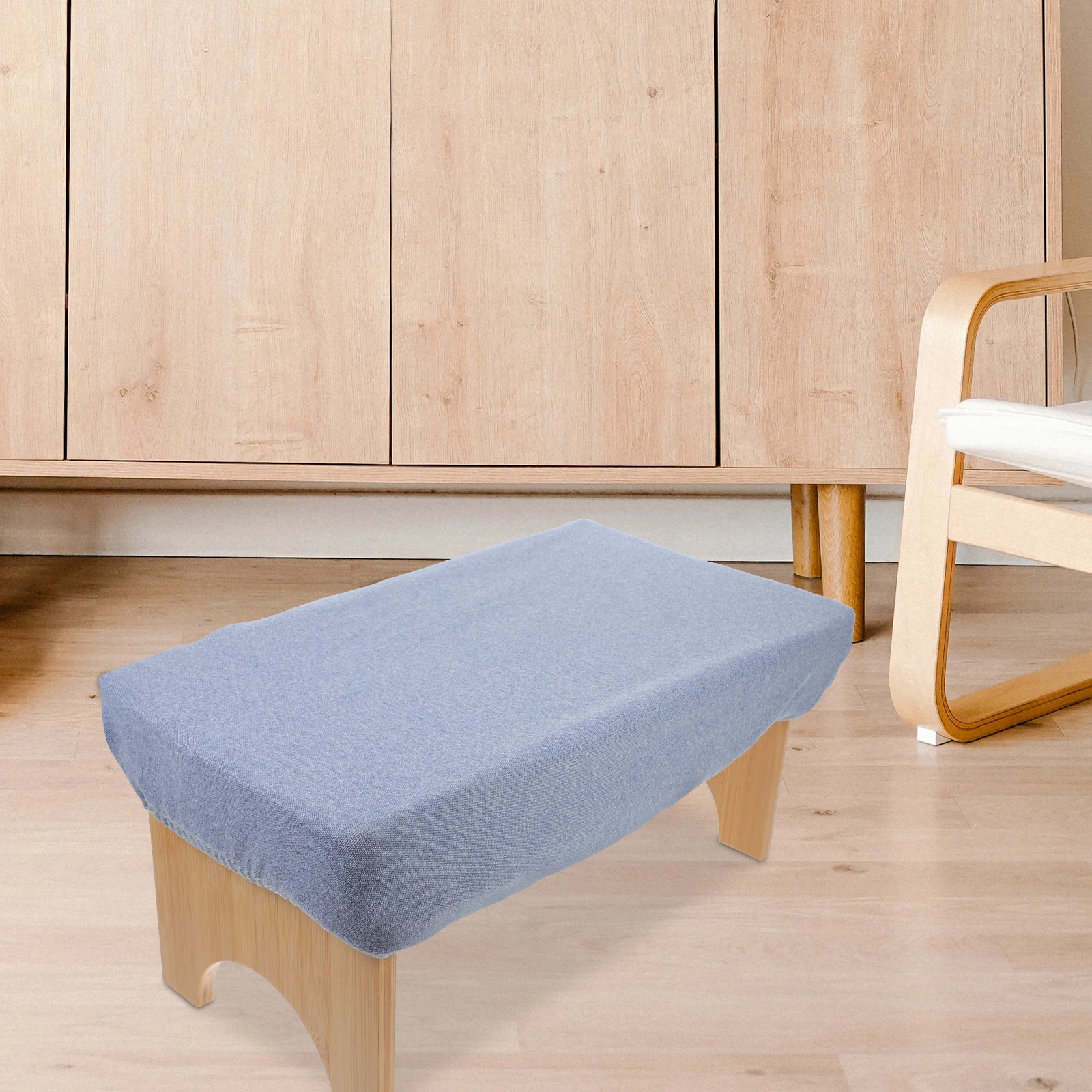 

Seat Covers for Chairs Thicken Bench Dining Room Cushion Stool Protective Blue Man