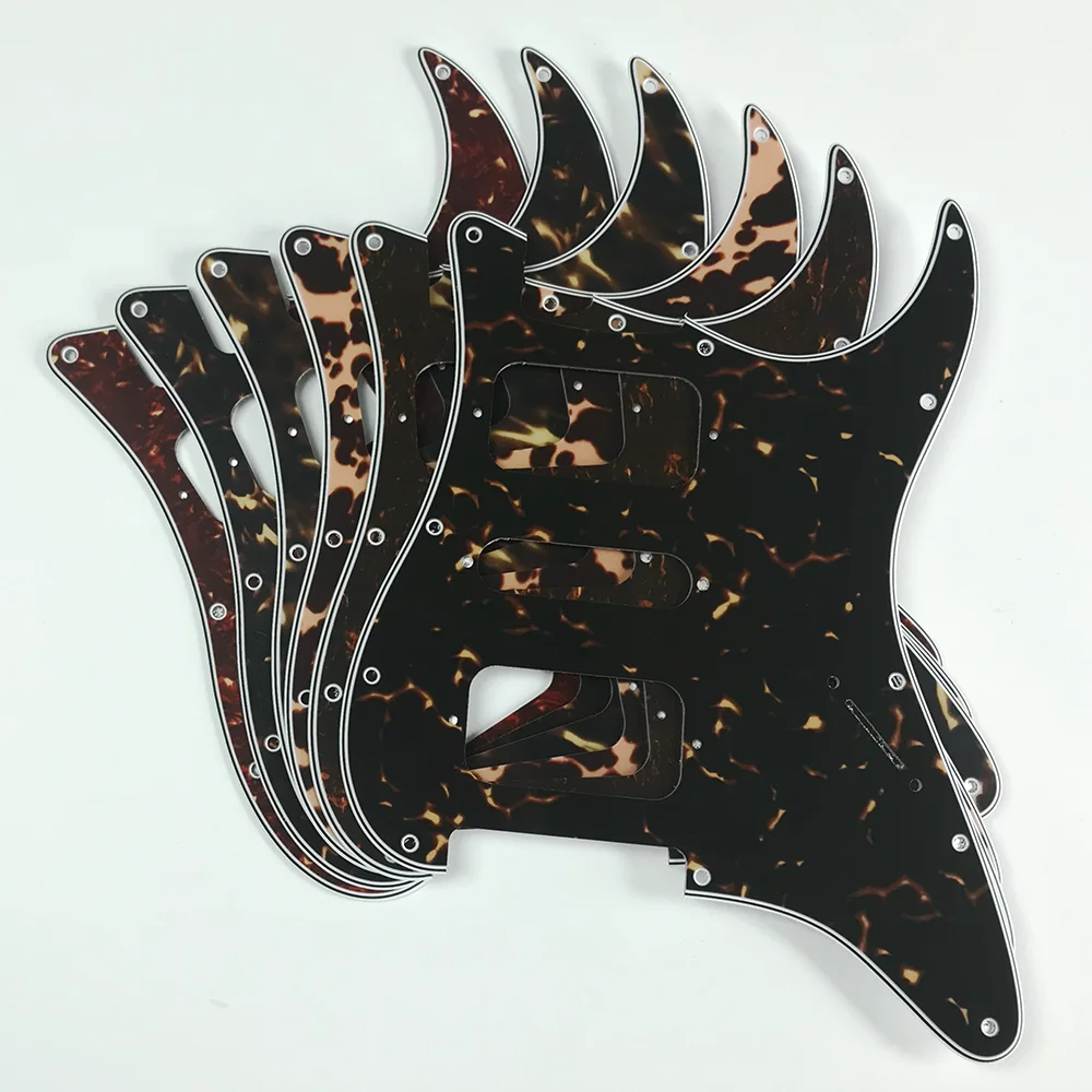 أجزاء الغيتار للولايات المتحدة الأمريكية \ المكسيك Fd St11 ثقوب المسمار HSH اثنين ديلوكس هامبوكرز واحد St الغيتار Pickguard خدش لوحة لهب نمط #3