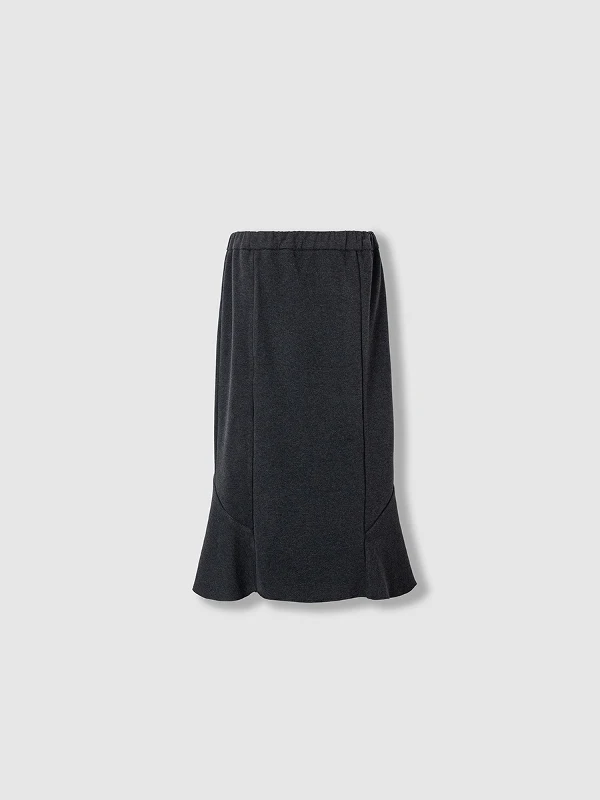 

Женская облегающая юбка-миди больших размеров, весенняя начальная девять фантазийных хвостов с высокой талией, асимметричная корейская смесь полиэстера