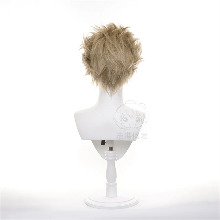 Cosplay Hawks Wig Costume Boku no Hero Academia Short Black Synthetic Hair Halloween Party Wigs