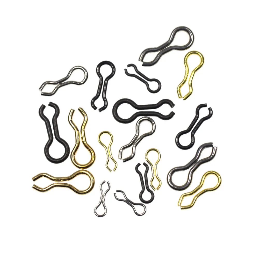 Bimoo 50pcs S M Stainless Steel Brass Fishing Sinker EyeLet Splay Ring Swivel DO-IT Mould Loops for Metal Jigs Hard Lure Weight
