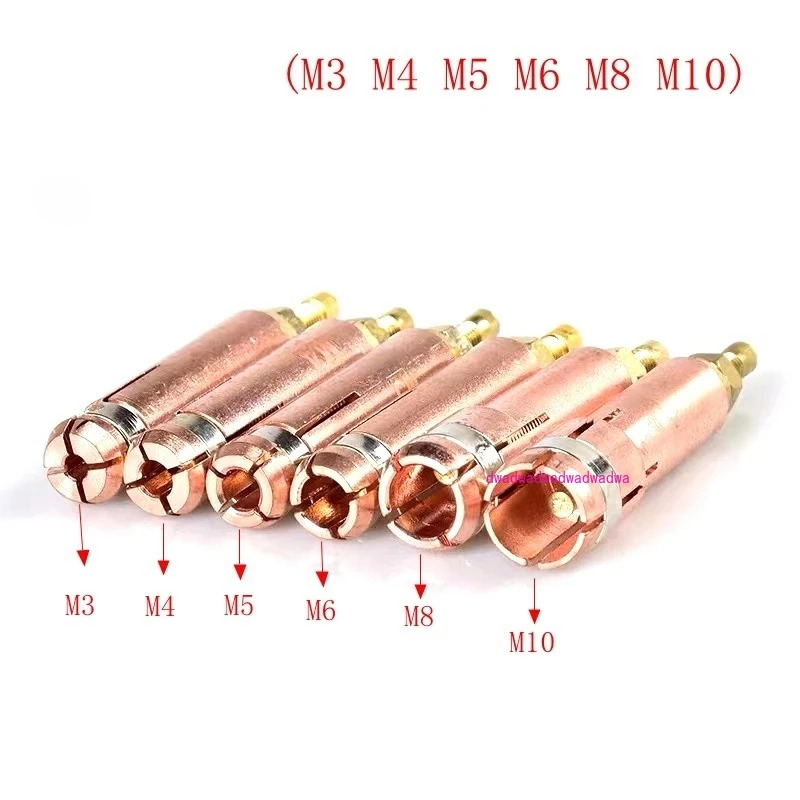 

Mini Drill Collet Chuck Capacitor Stud Welding Machine Torch Welder Gun Consumables 10PCS E-cu Chuck M3 M4 M5 M6 M8 M10
