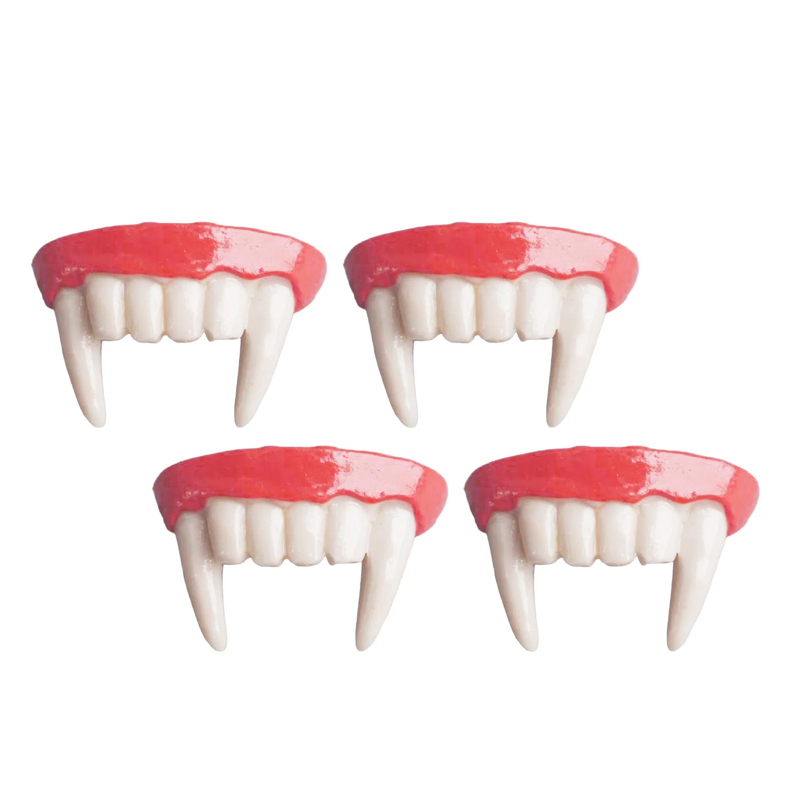 

4Pcs Realistic Vampire Fangs Fake Teeth Scary Costume Caps for Halloween Cosplay Party Accessories Adults Kids Roleplay