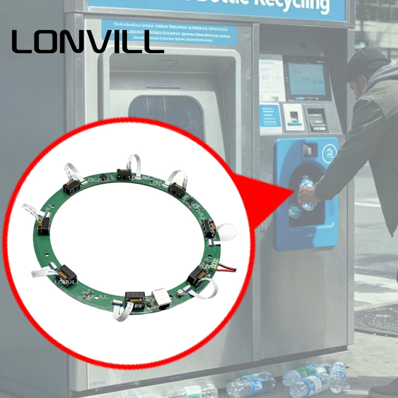 LONVILL Custom Different Communication Protocols Mechanical Designs Self Service Recycling Bottles Ring Barcode Reader Module