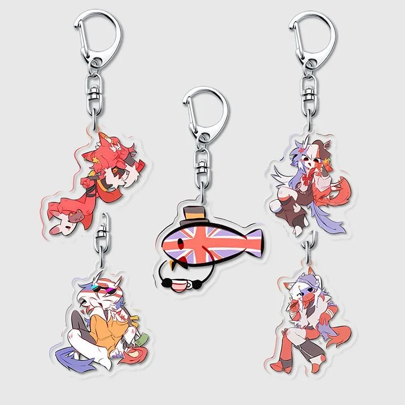 Porte-clés en acrylique pour figurines de vol, modèle de support de figurines de vol, chaîne, cadeau pour enfants et amis, ornement de Collection pour Fans