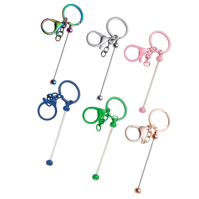 6 sztuk kolorowych breloków koralikami świąteczne wypełniacze do skarpet prezent dla dziecka-studenta