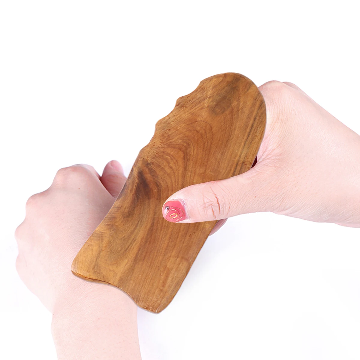 2pcs Wooden Gua Sha Board Natural Scraping Plate For Face Neck Shoulder Smooth Massage Tool Portable For Muscle