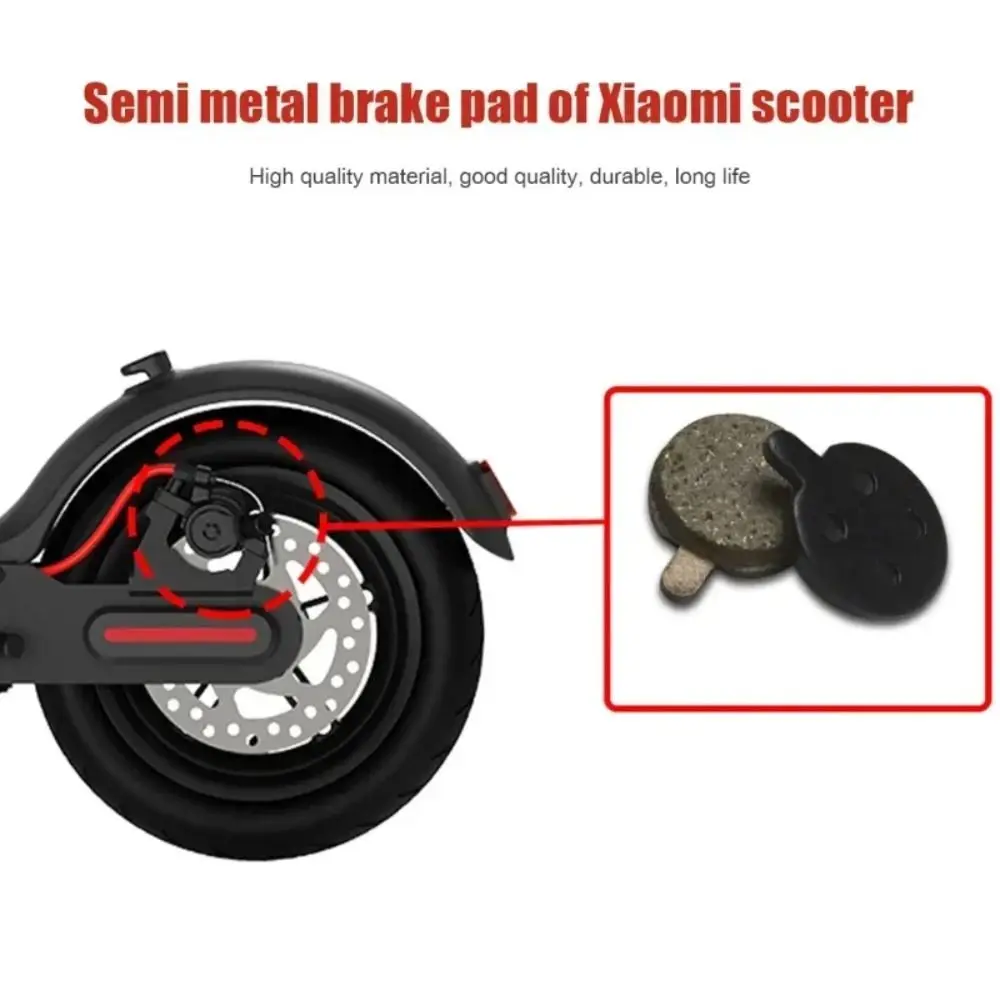 

Half-metallic Electric Scooter Disc Brake Pads Replacement Parts Wear-resistant Brake Pads for Xiaomi M365 Pro