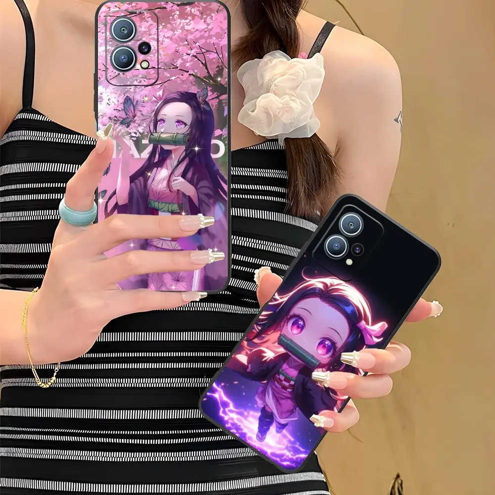 Demon Slayer Anime Nezuko Phone Case for Huawei P60 P50 P40 P30 P20 P10 P9 P8 Pro Lite Plus Colour Protective Cover Smartphone