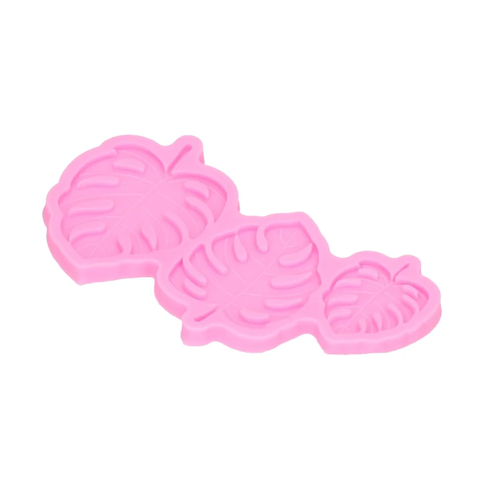 New Food Grade Silicone Leaf Silicone Mold Non Stick 3 Leaf Siz Fondant Mold Flexible Leaf Pattern Monstera Leaf Mold Crafts