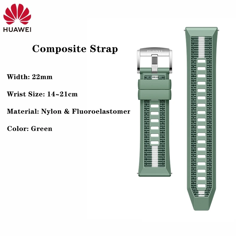 Original Huawei GT2 46mm FKM Rubber Watch Band 22mm Huawei Genuine