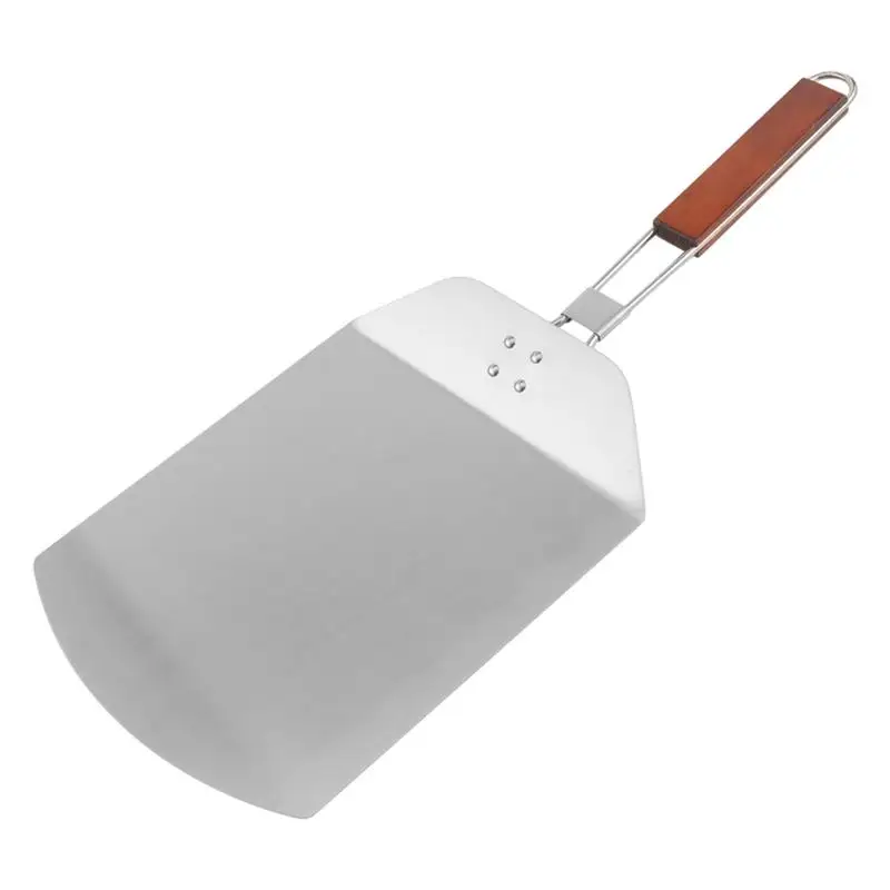 

Pizza Peel Stainless Steel Pizza Shovel Pizza Slider for Grill and Oven with Foldable Bamboo Handle Pizza Spatula for Pizzas