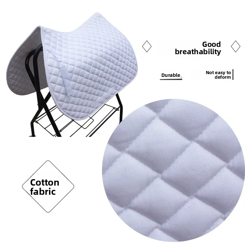 breathable-riding-sweat-pad-integrated-saddle-pad-shock-absorption-racing-riding-mat-white-color-equestrian-equip