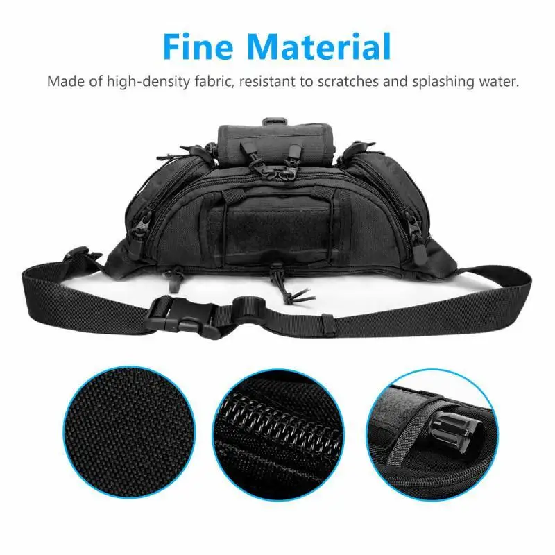 Men\'s Waist Bag Casual Large Bags Travel Outdoor Camping Utility Tactical Waist Fanny Packs Large Belt Pouch Crossbody Bags