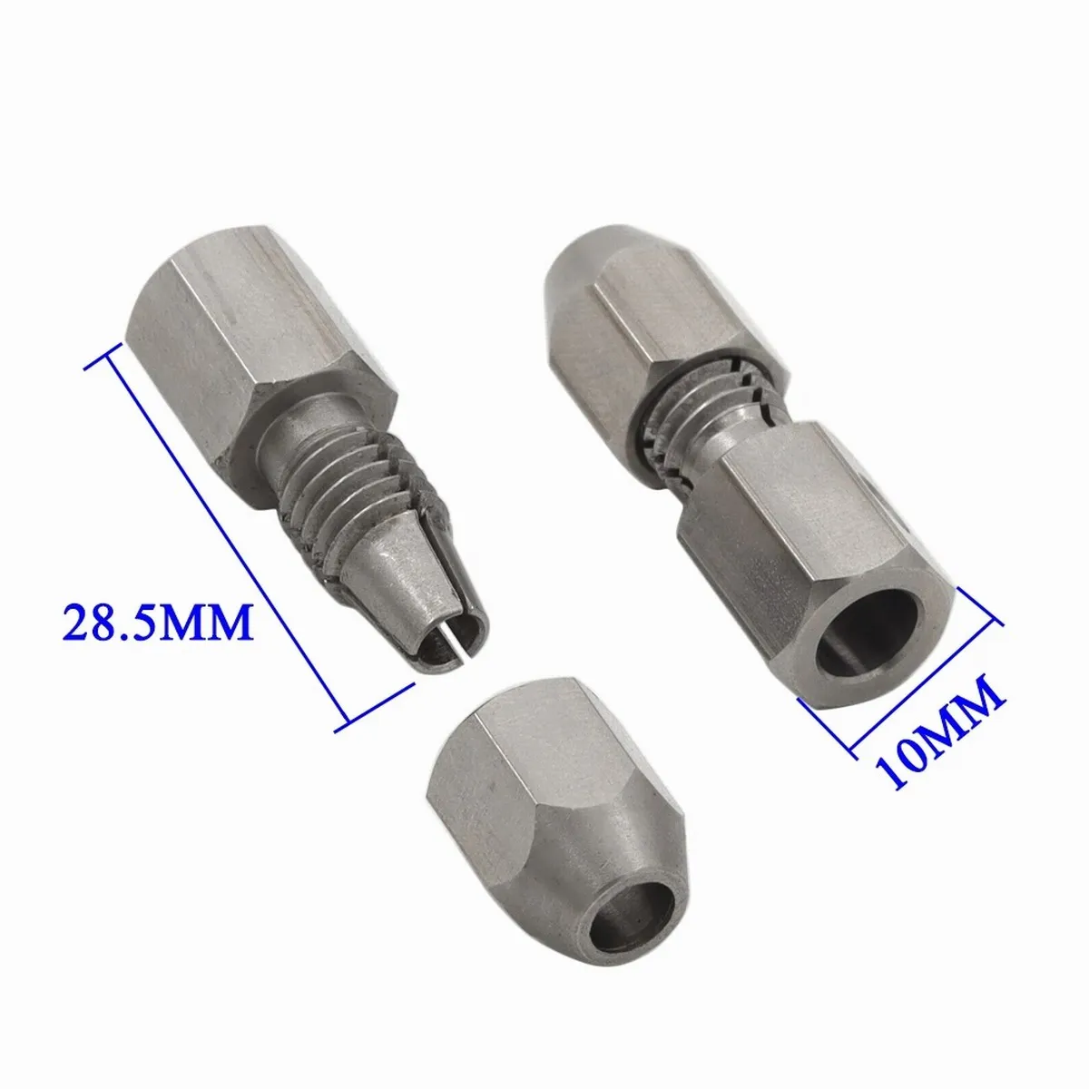 Stainless Steel 3.17/4/5/6mm Motor Shaft Locker Headlock to 4mm Flex Collet Coupler Flexible Coupling for DIY RC Boat Submarine