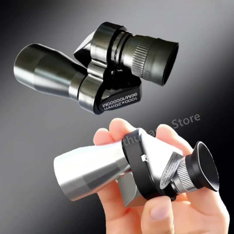 1000x20 HD Mini Compact Monocular Telescope Portable Handheld Optical Scope Optics Low-Light Performance for Outdoor Camping