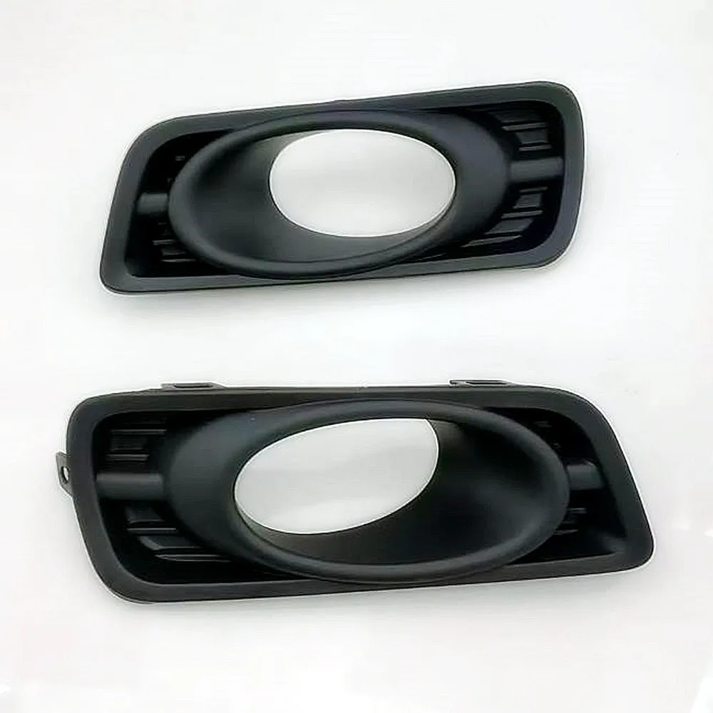 

Fog Light Lamp Frame Fit for Honda City 2012 2013 2014 Car Front Bumper Cover Matte Black Housing with Chrome Trim