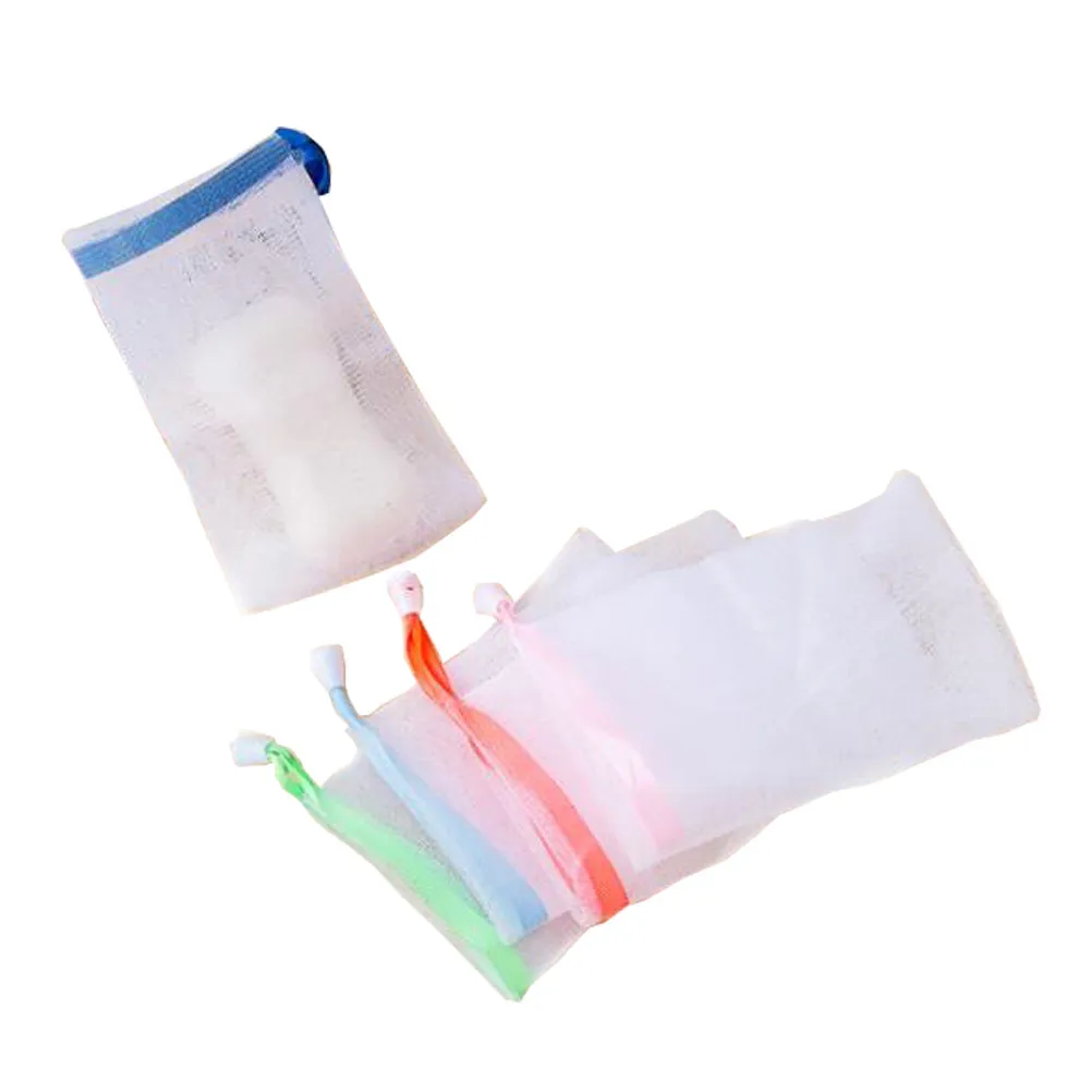 5pcs Soap Saver Bag Durable Mesh Pouch Net Exfoliating Storage H made Soap Long Lasting High Quality Nylon Quick Drying