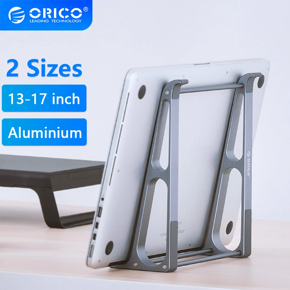 ORICO Portable Vertical Laptop Stand Riser Aluminium Detachable Computer Stand Tablet Holder for 13-17 inch MacBook Notebook