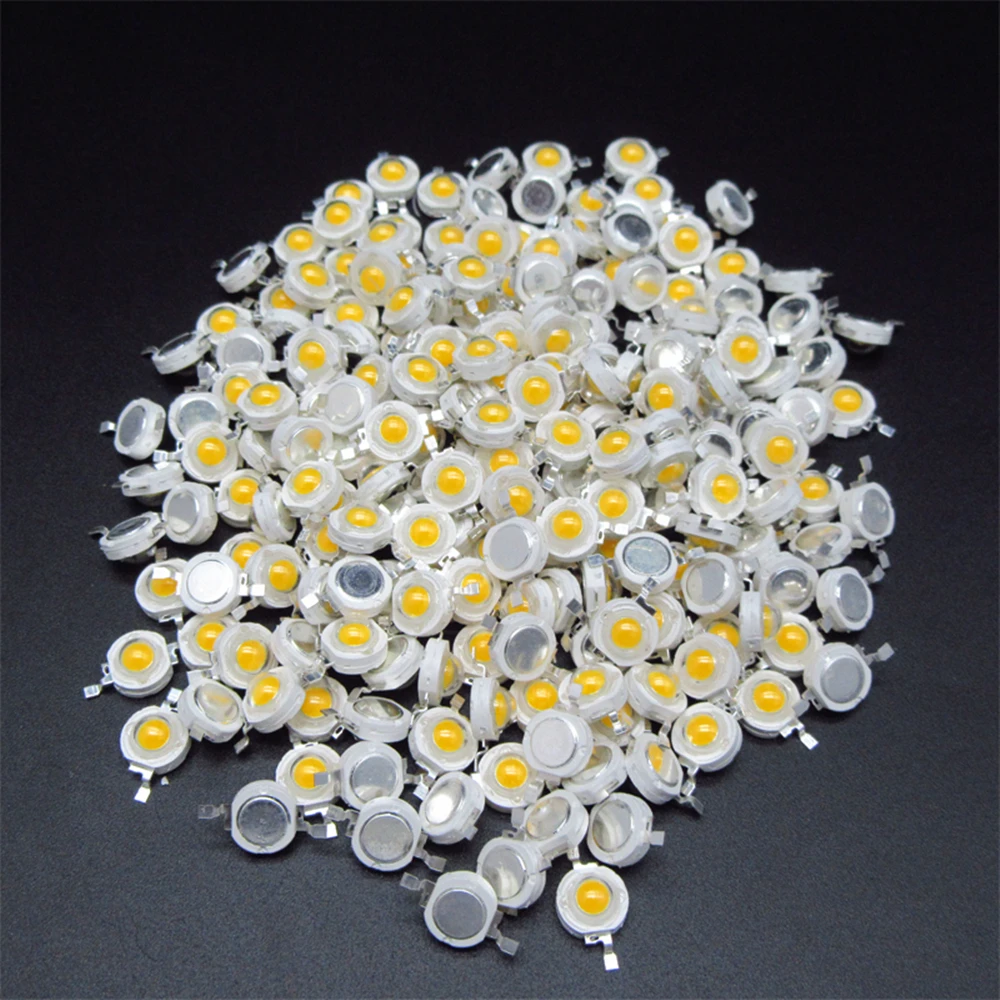 10-1000Pcs High Power LED COB Lamp Chip 1W 3W 3.2-3.6V Input 100-280LM LED Bulb Diode For DIY LED Floodlight Spotlight Downlight