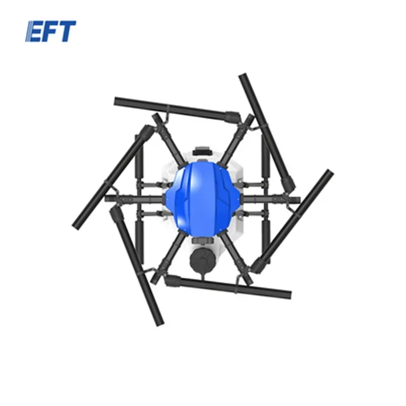 Cadre UAV EFT G620, 20L, 20kg, Pulvérisation de terres agricoles, Système d'alimentation de pulvérisation agricole, Moteur X9