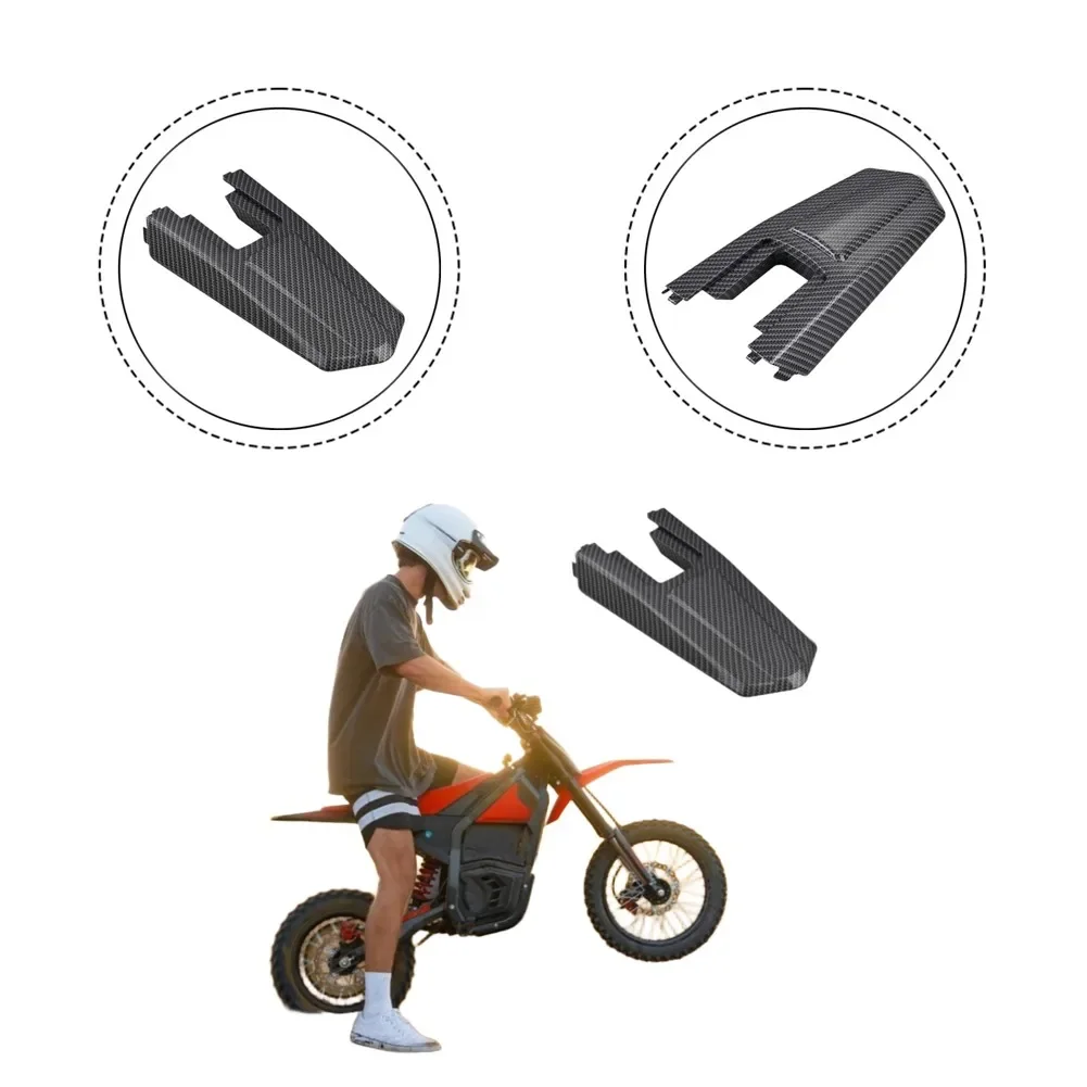 Motorcycle Rear Guard Carbon Fiber Mudguard For Street Riding Black Sleek Design Compact Profile Sturdy Construction