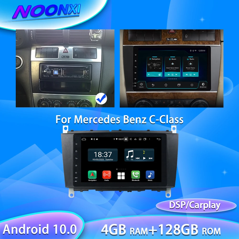 For Mercedes Benz C-Class W203 CLC G Class All In One Car Screen Audio Intelligent System Radio 2 Din Android Video Players GPS