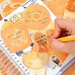 Message Paper Bread Toast Shape Sticky Notes Self Sticky Markers Flags Memo Note Paper Post Memos Adhesive Sticky Notepad