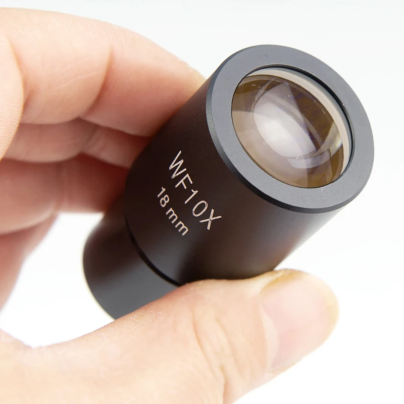 Microscopio biologico 10X Ampio Campo Oculare Lente In Vetro Ottico di WF10X Dimensioni di Montaggio 23.2 millimetri 2 PCS